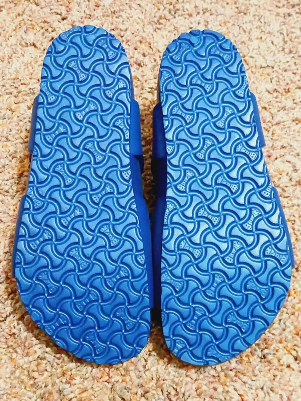 Kid's Birkenstock Blue Rio Sandals Size 34 3 better 2 or 2 1/2  Backstrap Water